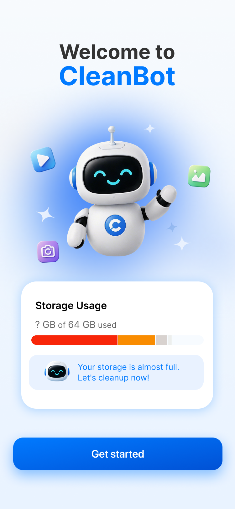CleanBot onboarding